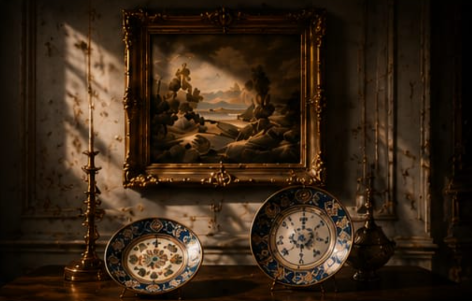 Framed art and decorative plates